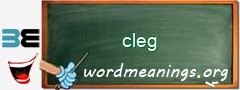 WordMeaning blackboard for cleg